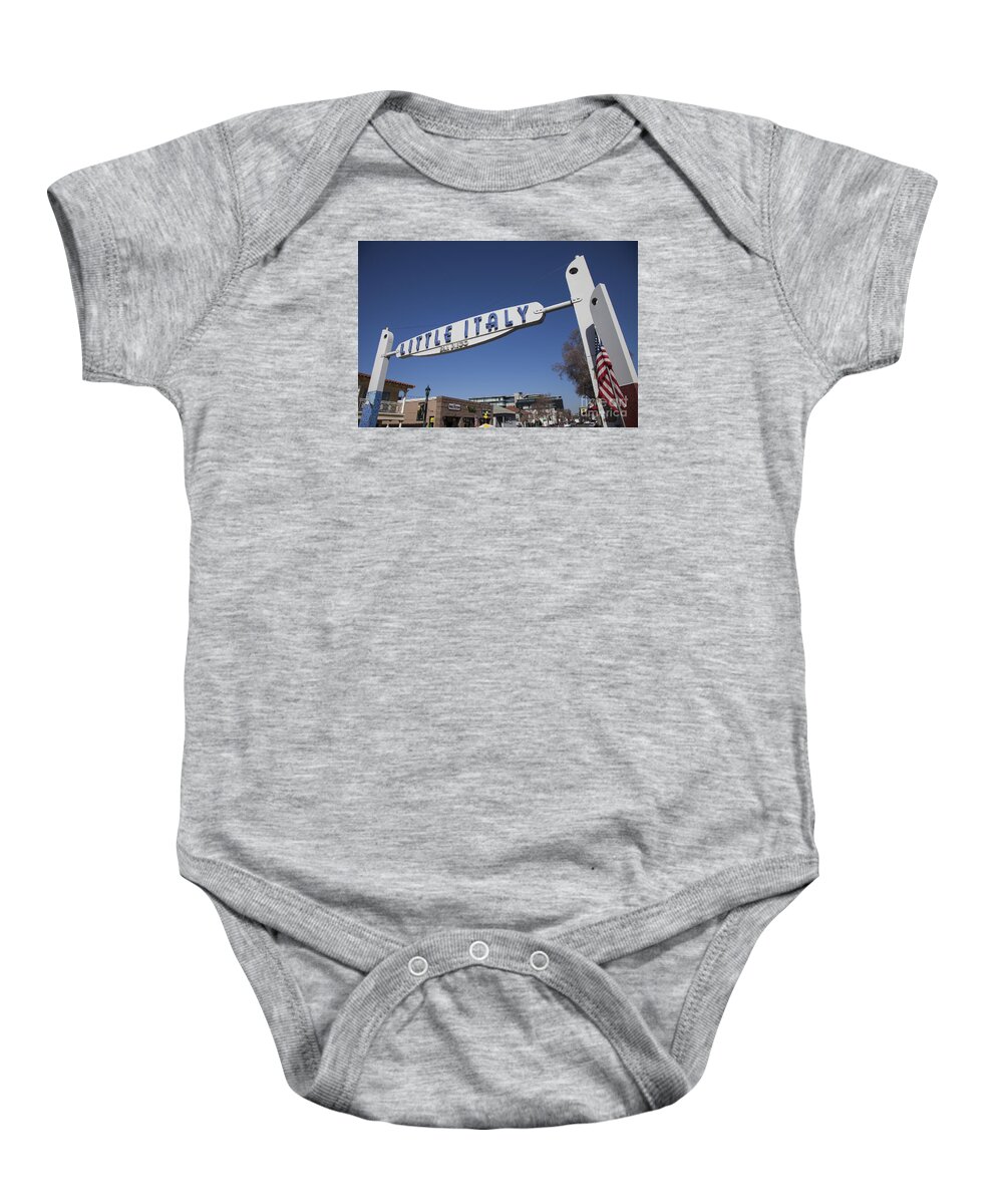 Little Italy Baby Onesie featuring the photograph Little Italy by Timothy Johnson