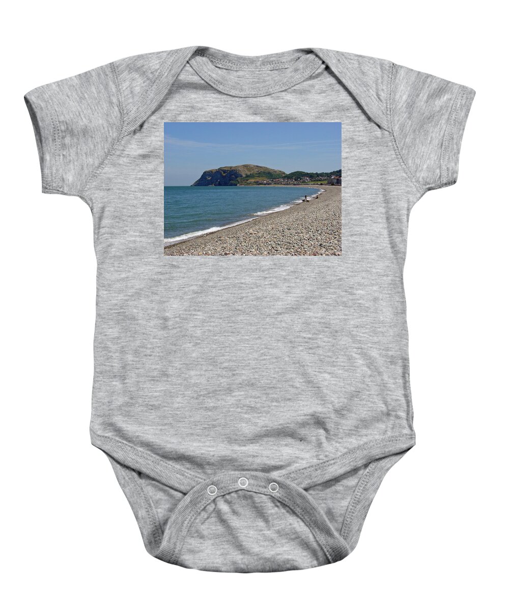 Europe Baby Onesie featuring the photograph Llandudno Beach by Rod Johnson