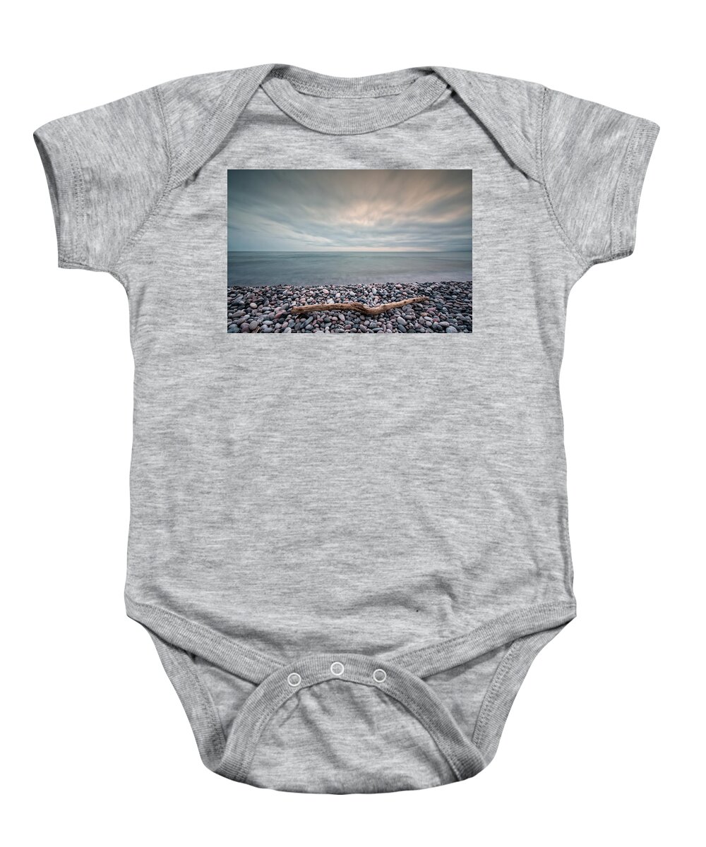 Canada Baby Onesie featuring the photograph Loner by Doug Gibbons