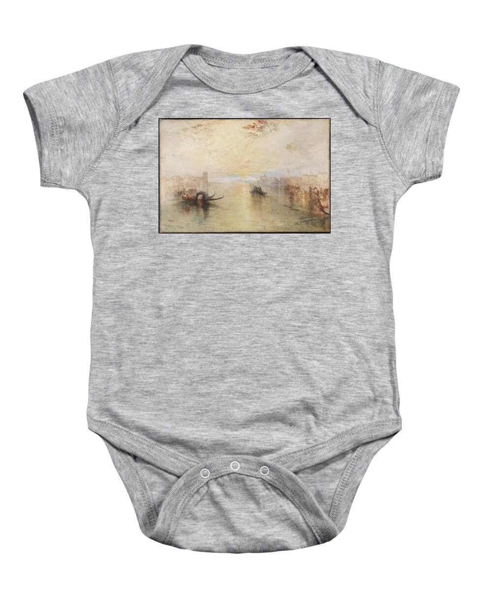 Joseph Mallord William Turner 1775�1851  St Benedetto Baby Onesie featuring the painting Looking towards Fusina by Joseph Mallord