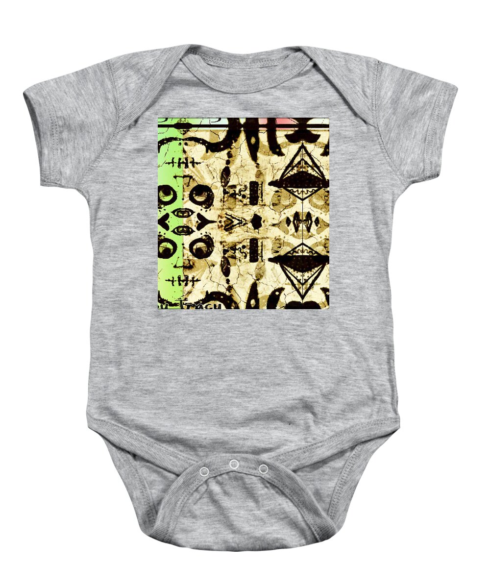  Baby Onesie featuring the mixed media Lost In The Eye by Tracy Mcdurmon