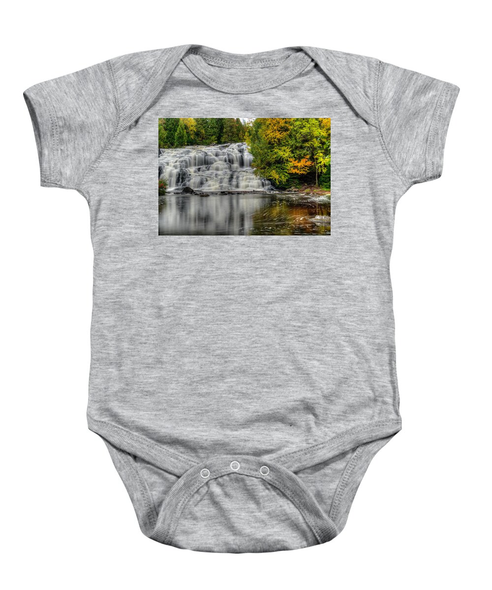 Water Falls Baby Onesie featuring the photograph Lower Bond Falls by John Roach