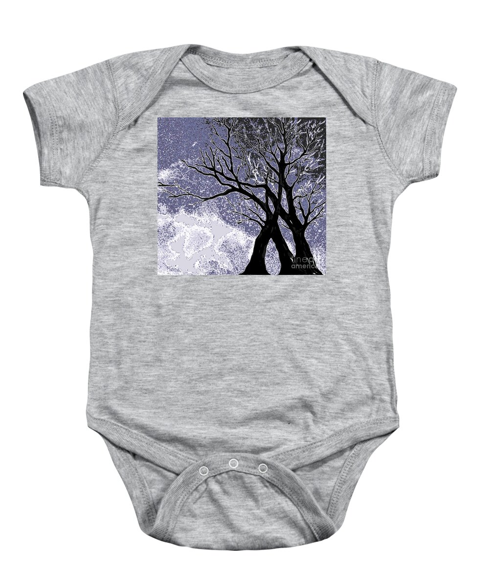 Winter Baby Onesie featuring the painting Praise Him 8 by Hazel Holland