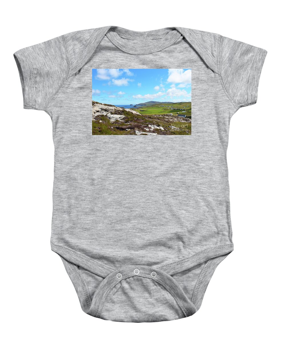 Donegal On Your Wall Baby Onesie featuring the photograph Malin Head 2 Donegal Ireland by Eddie Barron