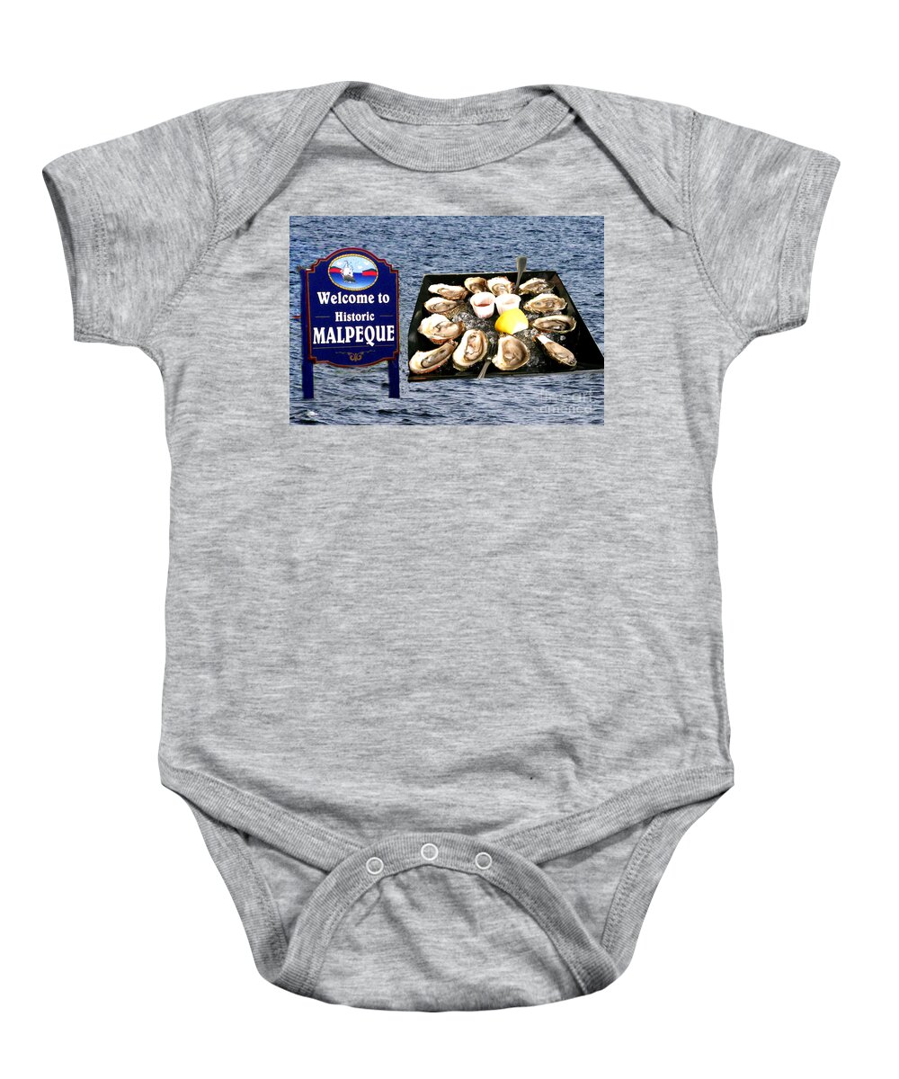 Malpeque Baby Onesie featuring the photograph Malpeque Oyster Poster by Thomas Marchessault