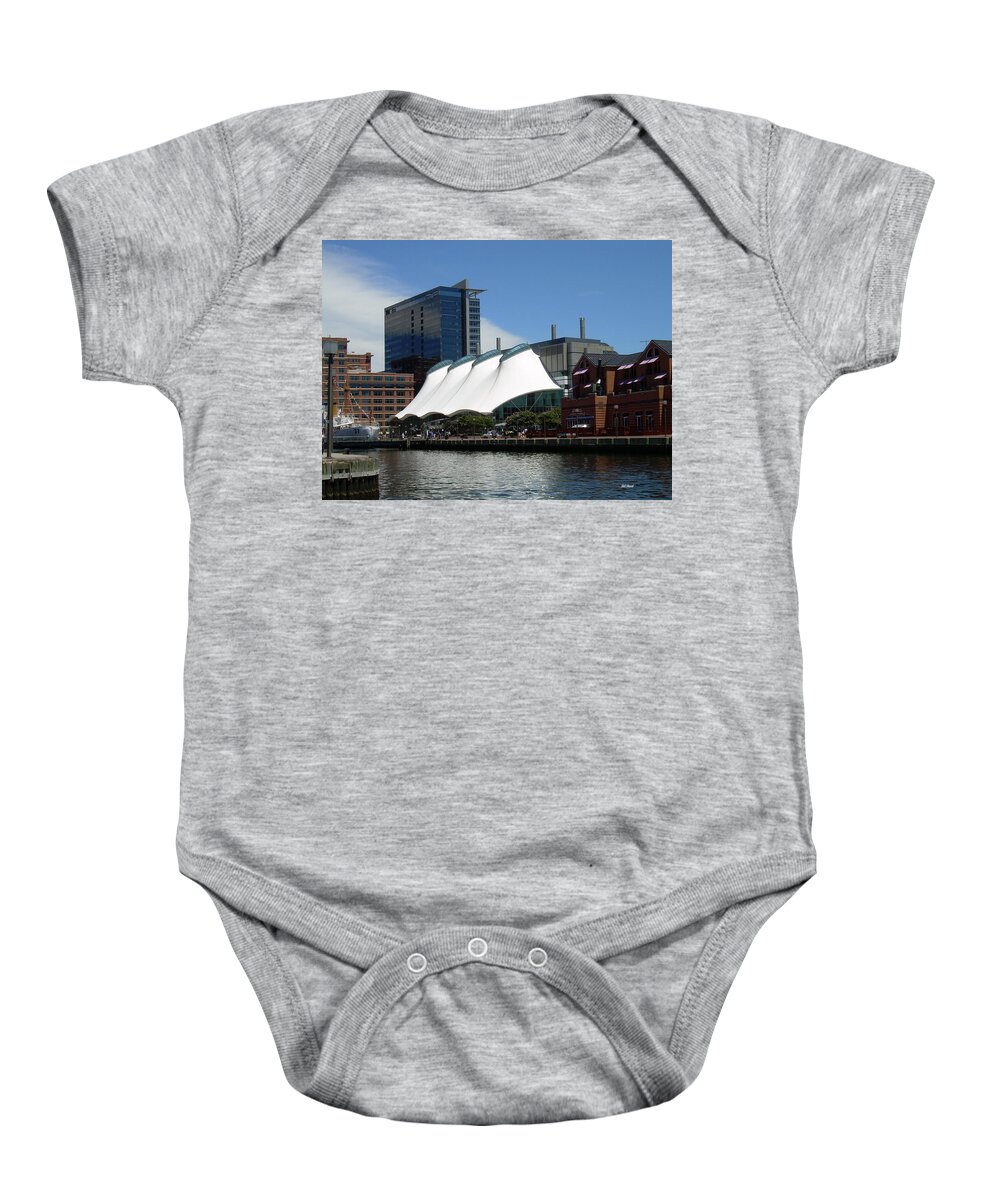 Maritime Baby Onesie featuring the photograph Maritime Baltimore by Ronald Reid