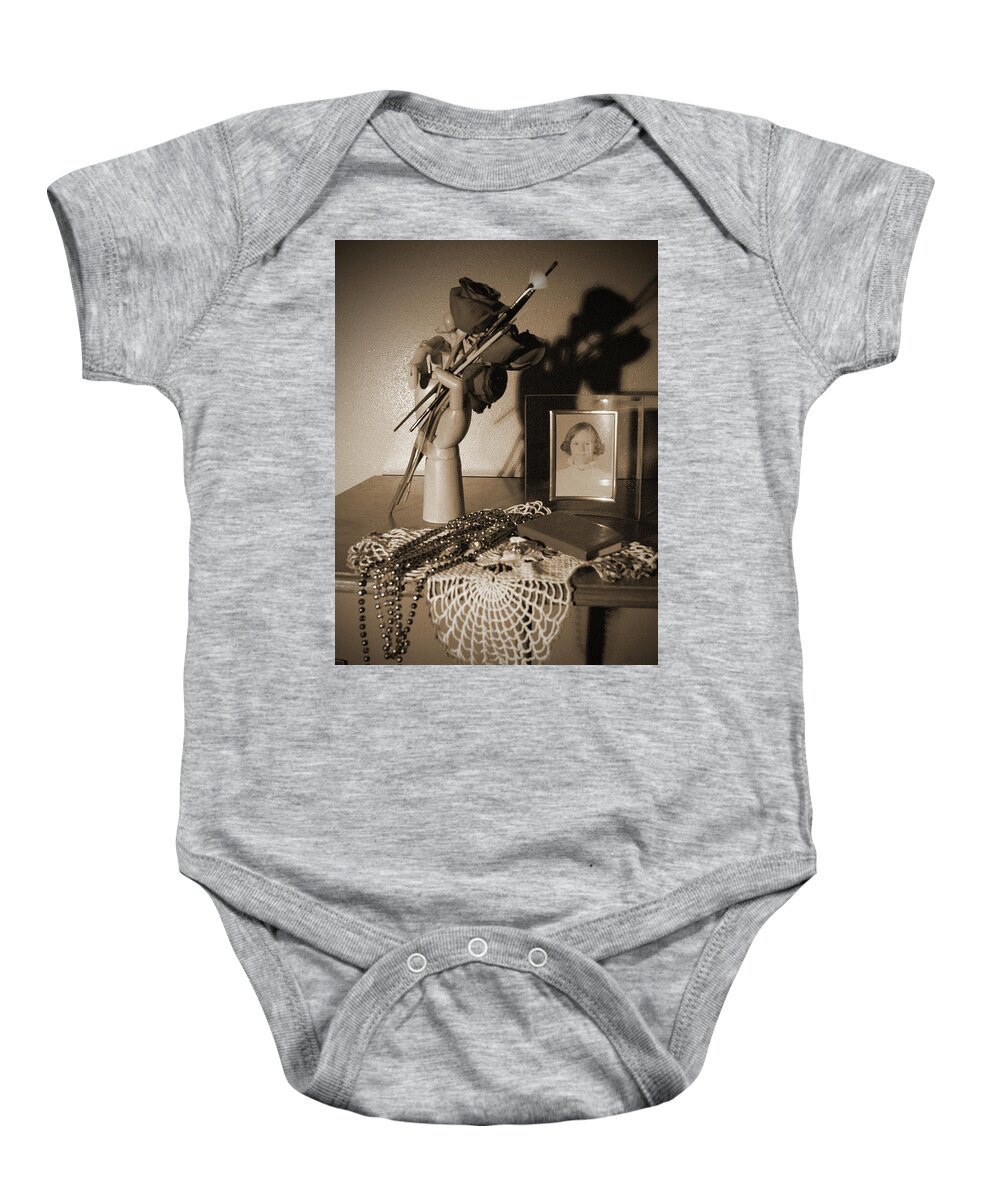 Nostalgia Baby Onesie featuring the photograph Memories of a Lifetime by Cynthia Westbrook
