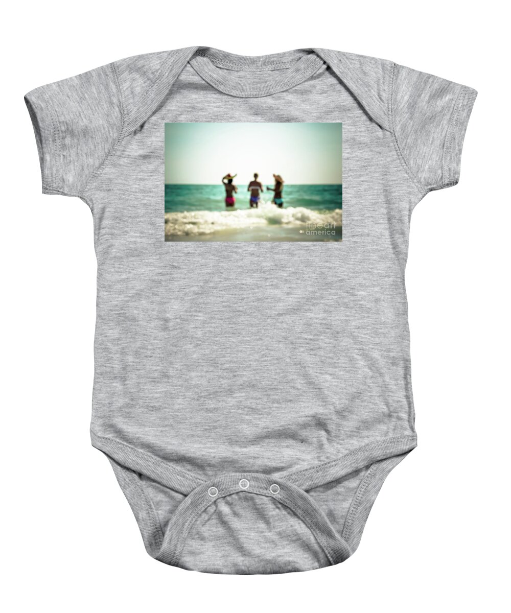 Atlantic Baby Onesie featuring the photograph Mermaids by Hannes Cmarits