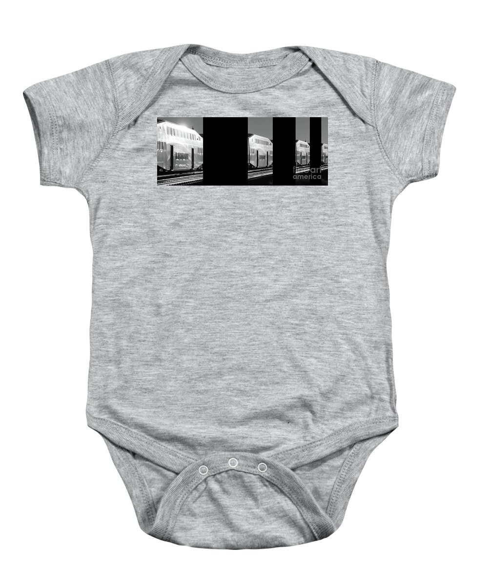 Digital Panel Photo Baby Onesie featuring the photograph Mirror of the Winter Sun PBW by Tim Richards