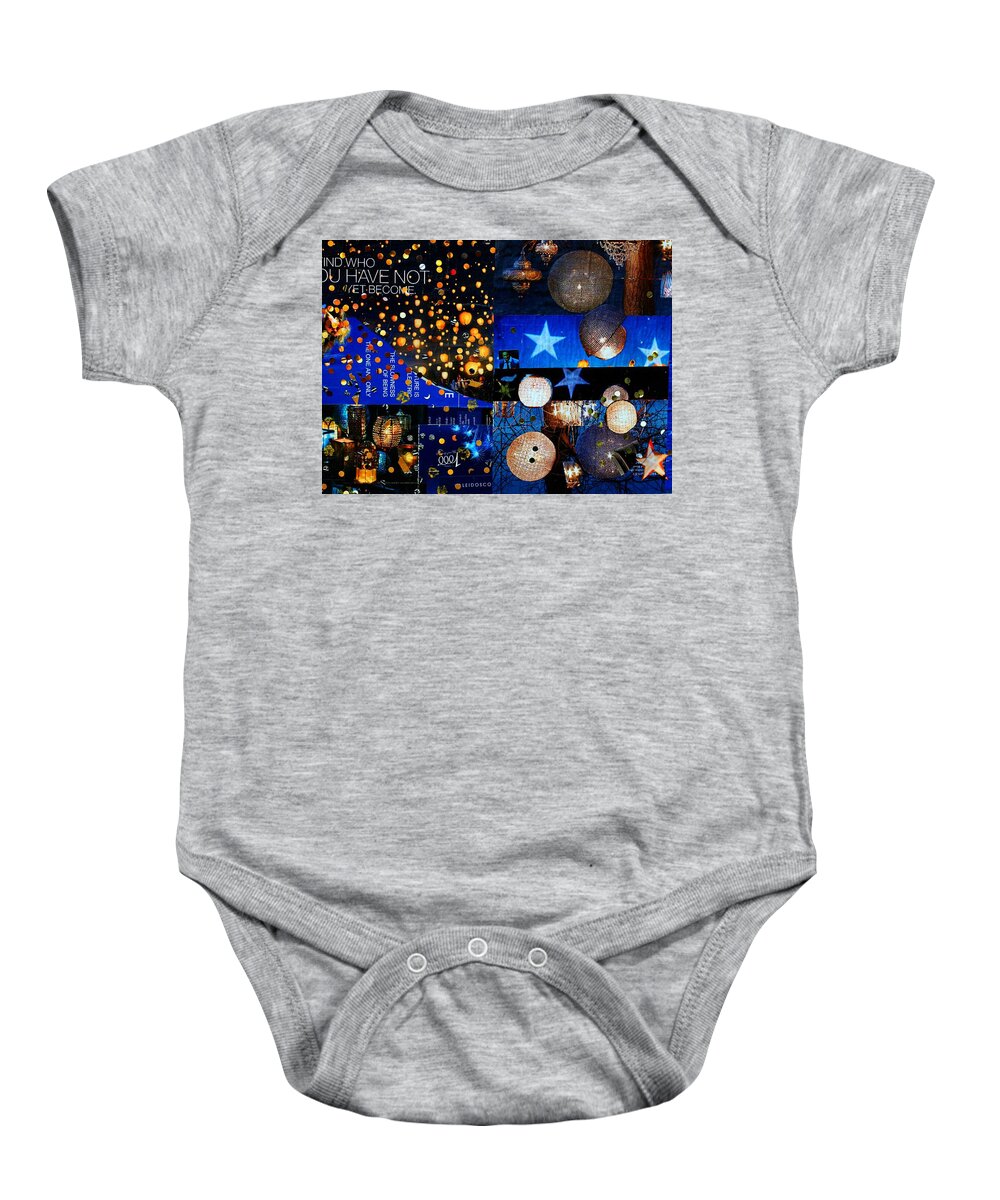 Starts Baby Onesie featuring the digital art Miss Simone Calling by William Rockwell