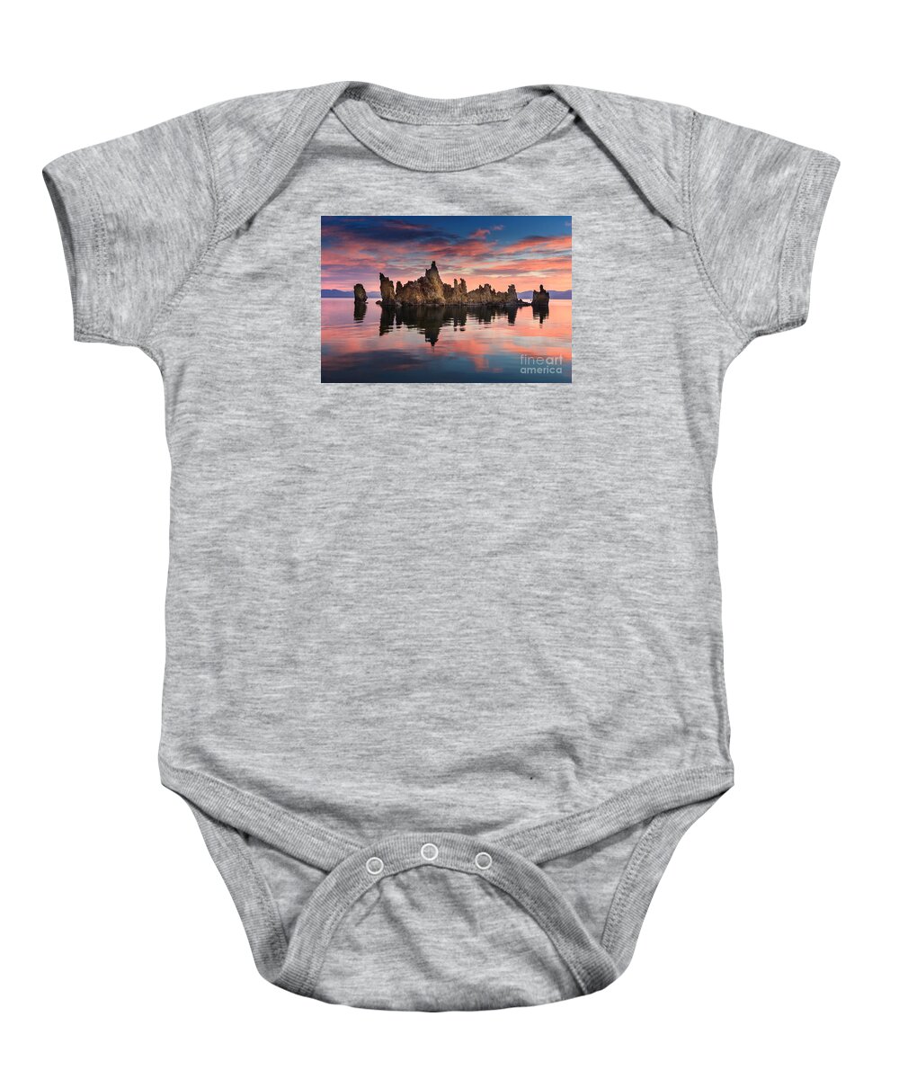 Mono Lake Baby Onesie featuring the photograph Mono Lake by Patti Schulze