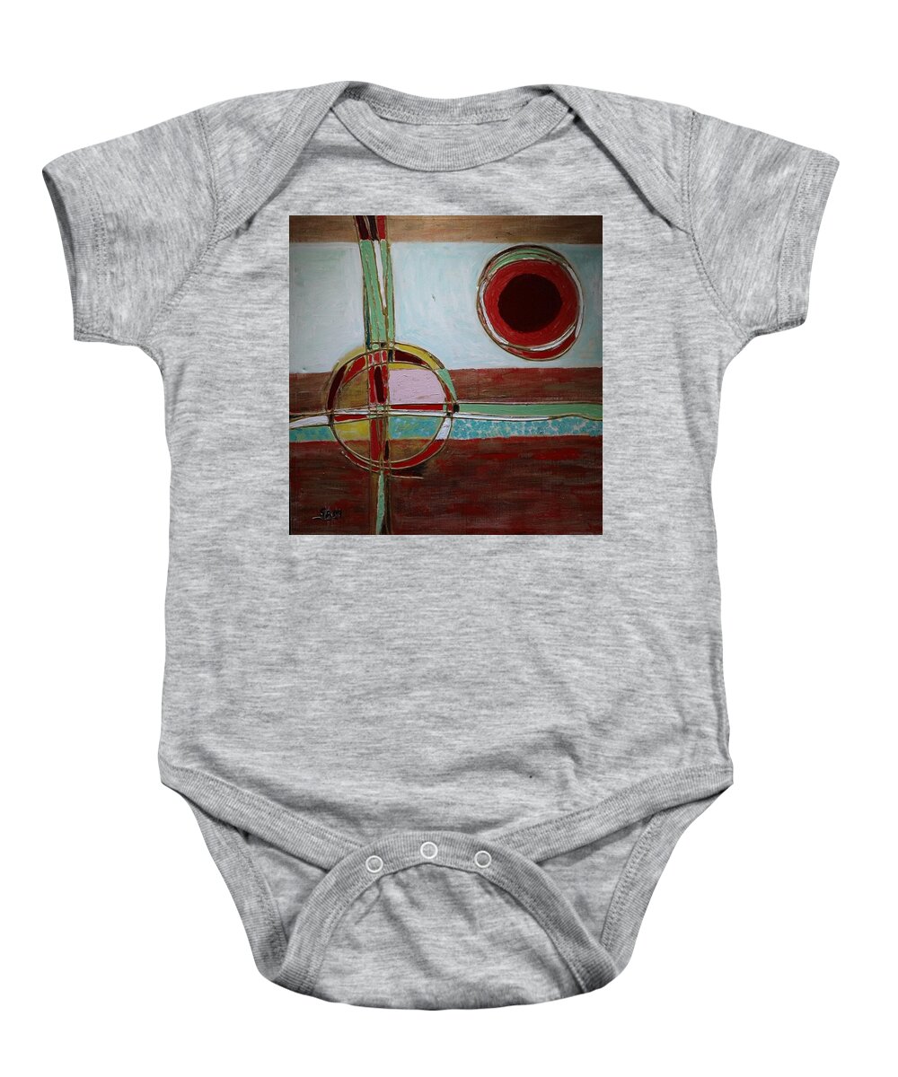 Moon Baby Onesie featuring the painting Moonshine by Sam Shaker