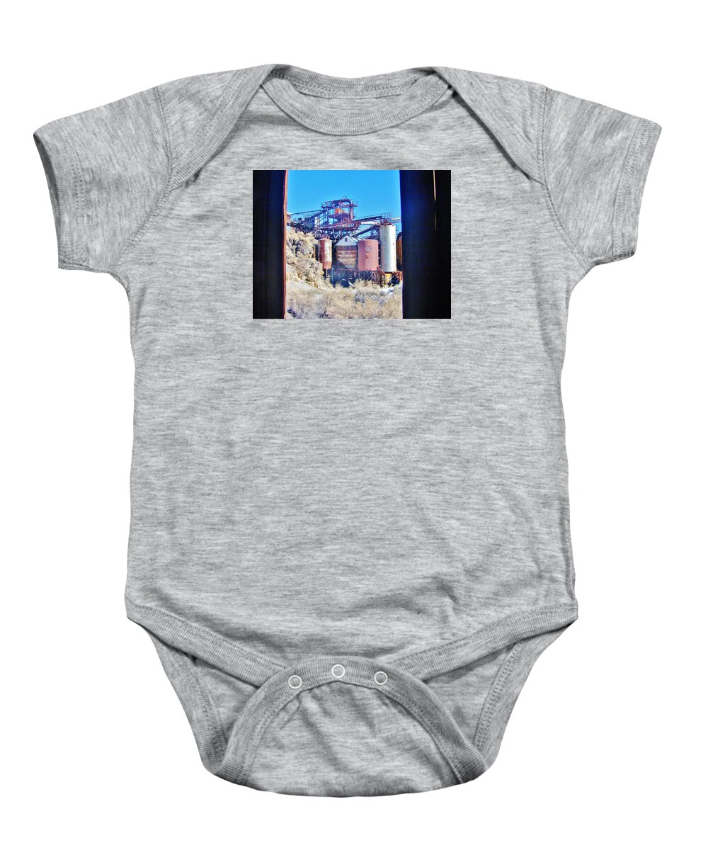 Sky Baby Onesie featuring the photograph More from The Window by Marilyn Diaz