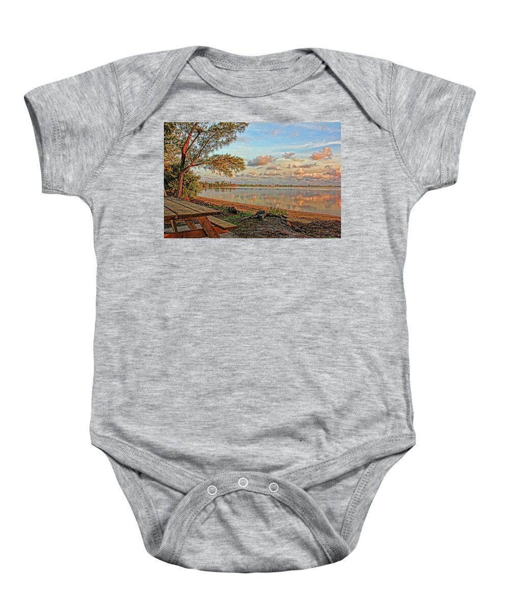 Anna Maria Island Florida Baby Onesie featuring the photograph Morning Quiet by HH Photography of Florida