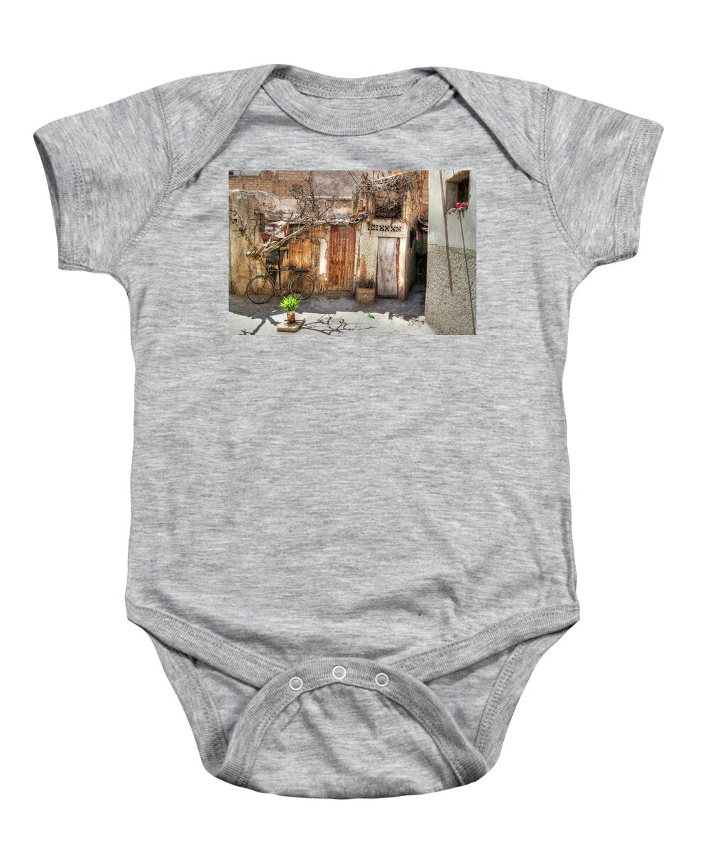 Morocco Baby Onesie featuring the photograph Moroccan Shanty by David Birchall