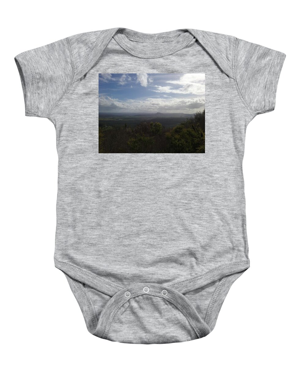 Photography Baby Onesie featuring the photograph Mt Coolum by Cassy Allsworth