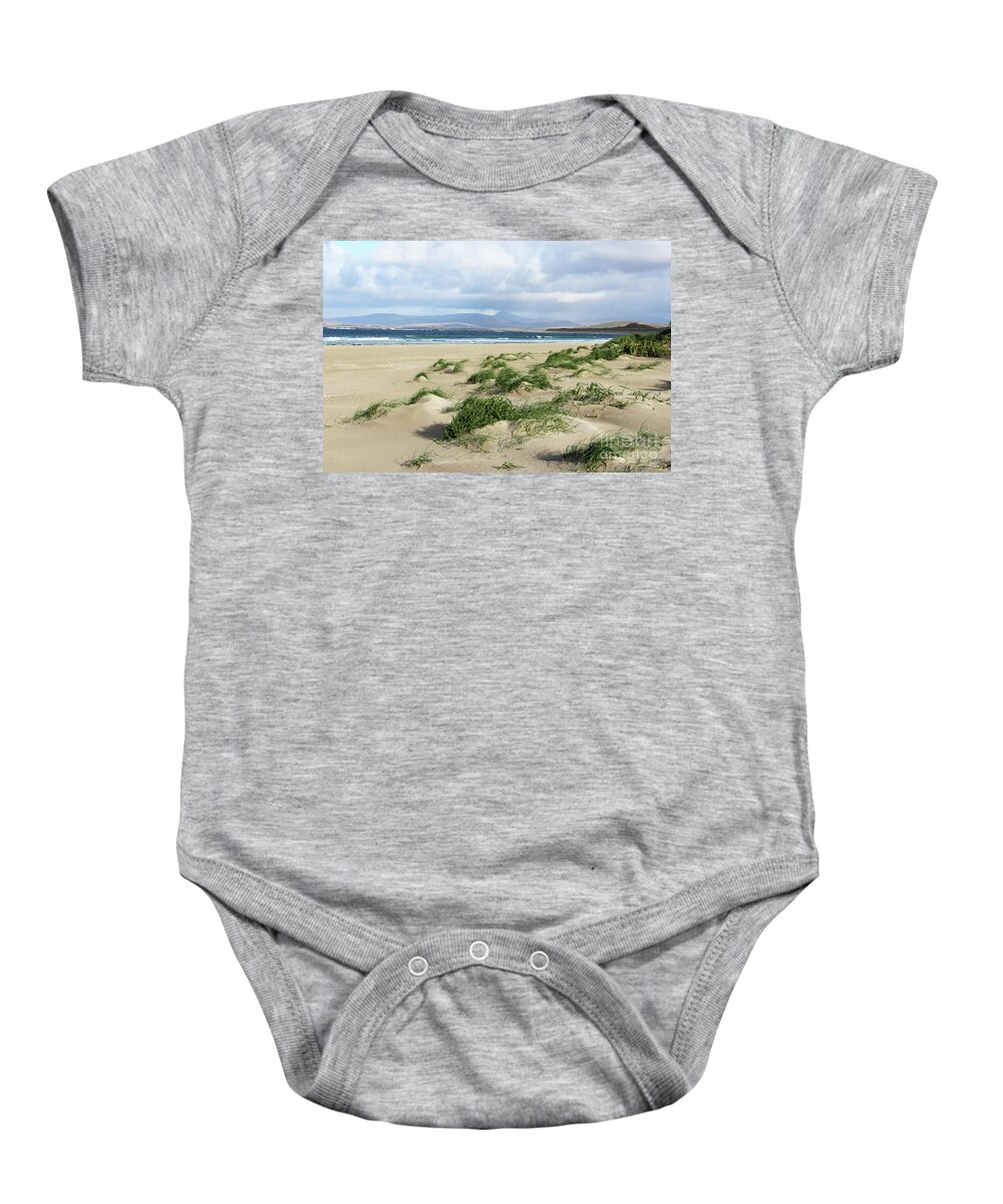 Narin Beach County Donegal Ireland Baby Onesie featuring the photograph Narin Beach Donegal Ireland by Eddie Barron