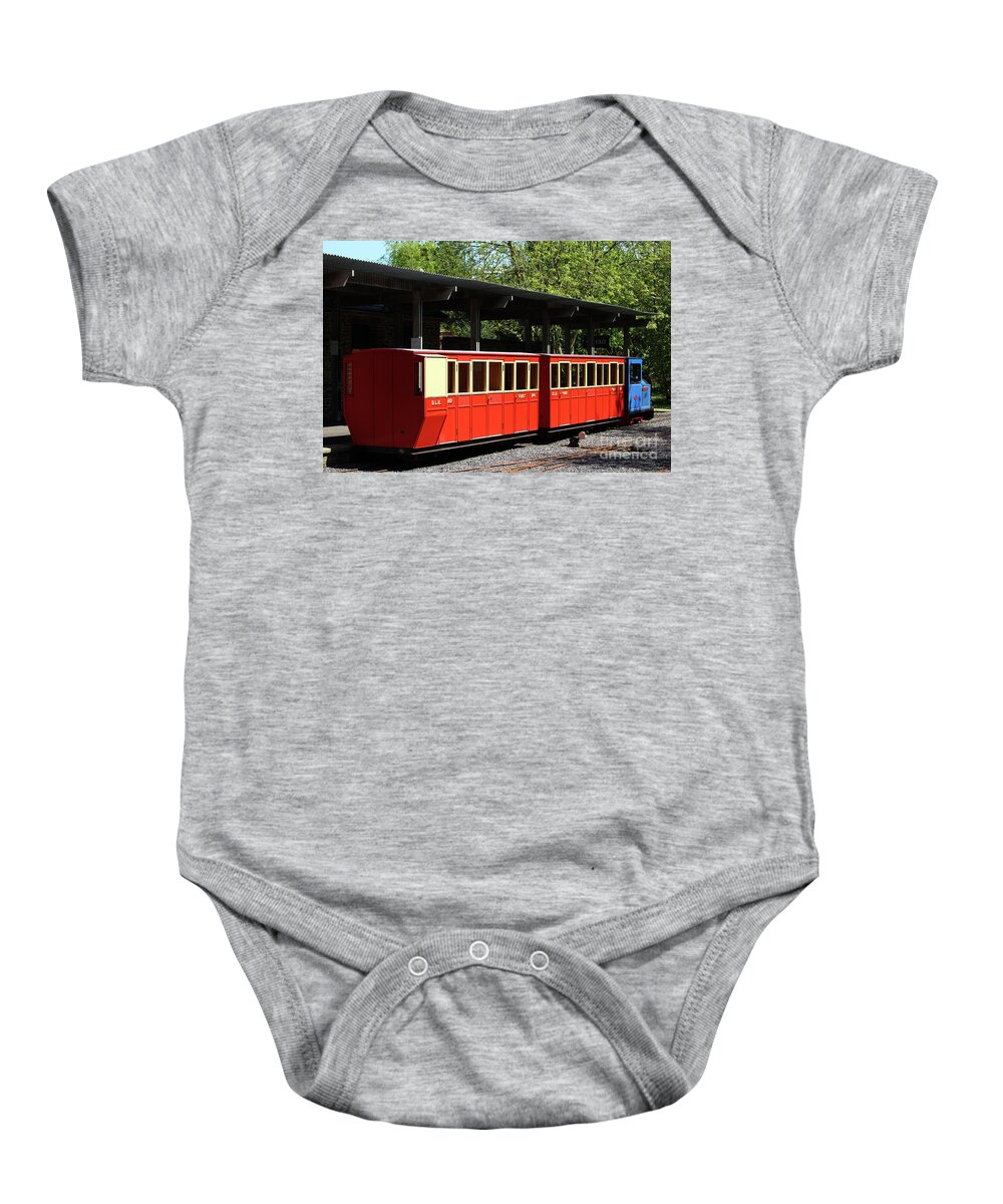 Oakfield Park Raphoe Baby Onesie featuring the photograph Narrow Gauge Donegal Ireland by Eddie Barron
