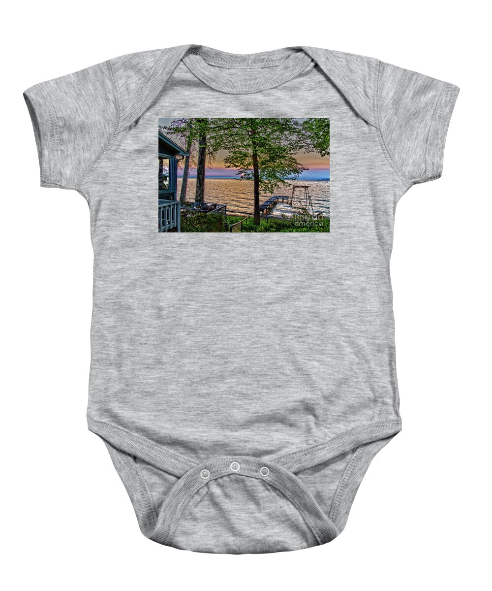Sun Baby Onesie featuring the photograph Nature's Morning Hug by William Norton