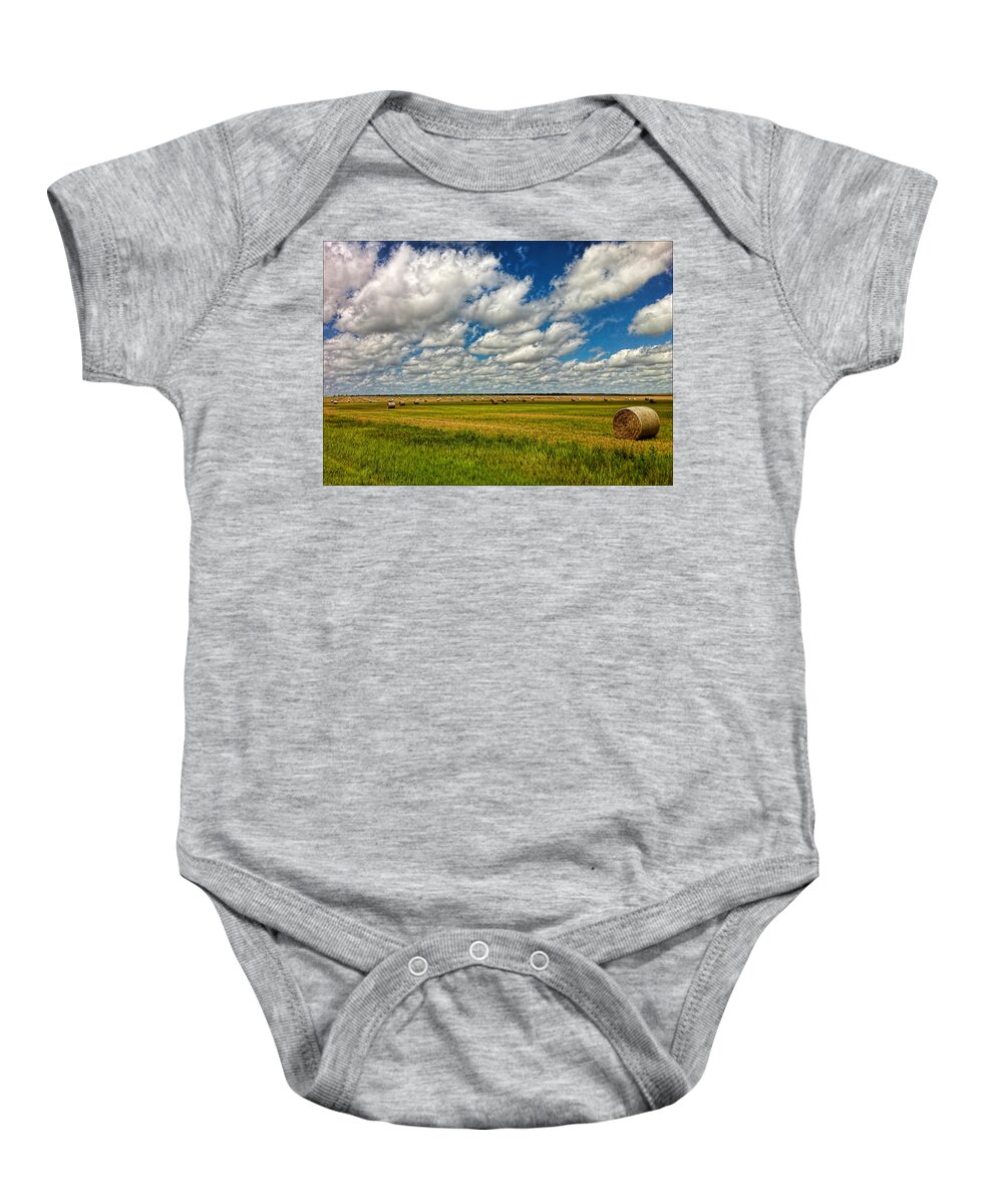 Nebraska Baby Onesie featuring the photograph Nebraska Wheat Fields by Ginger Wakem