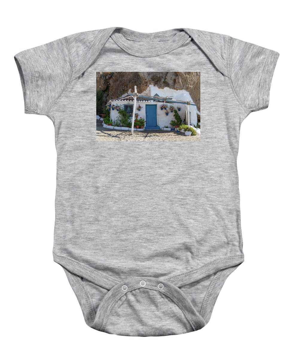 Nerja Baby Onesie featuring the photograph Nerja Cottage by Patricia Schaefer