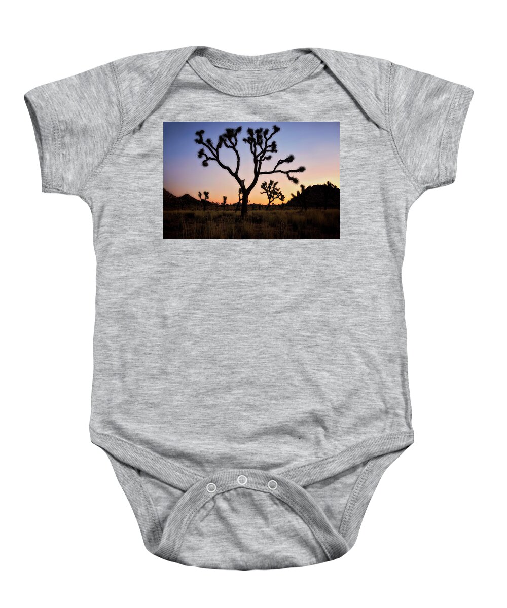 Coachella Valley Baby Onesie featuring the photograph Night Silhouette by Nicki Frates