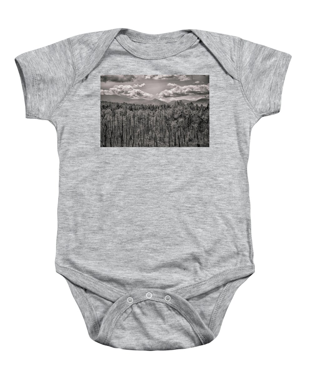 Hudson Valley Baby Onesie featuring the photograph No Man's Land by Elvira Pinkhas