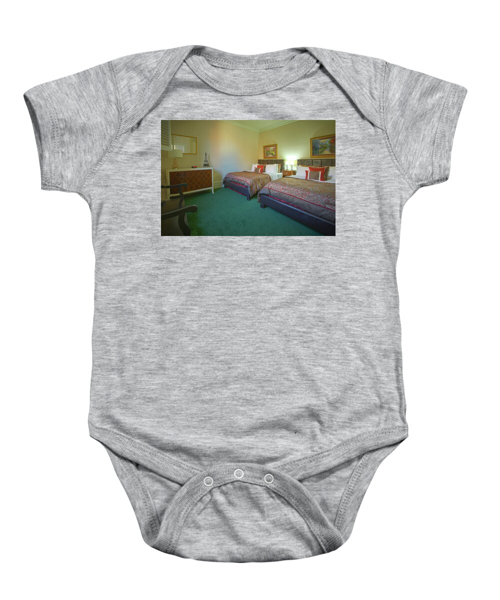 Time Share Baby Onesie featuring the photograph NOLA Timeshare BR by Jeff Kurtz