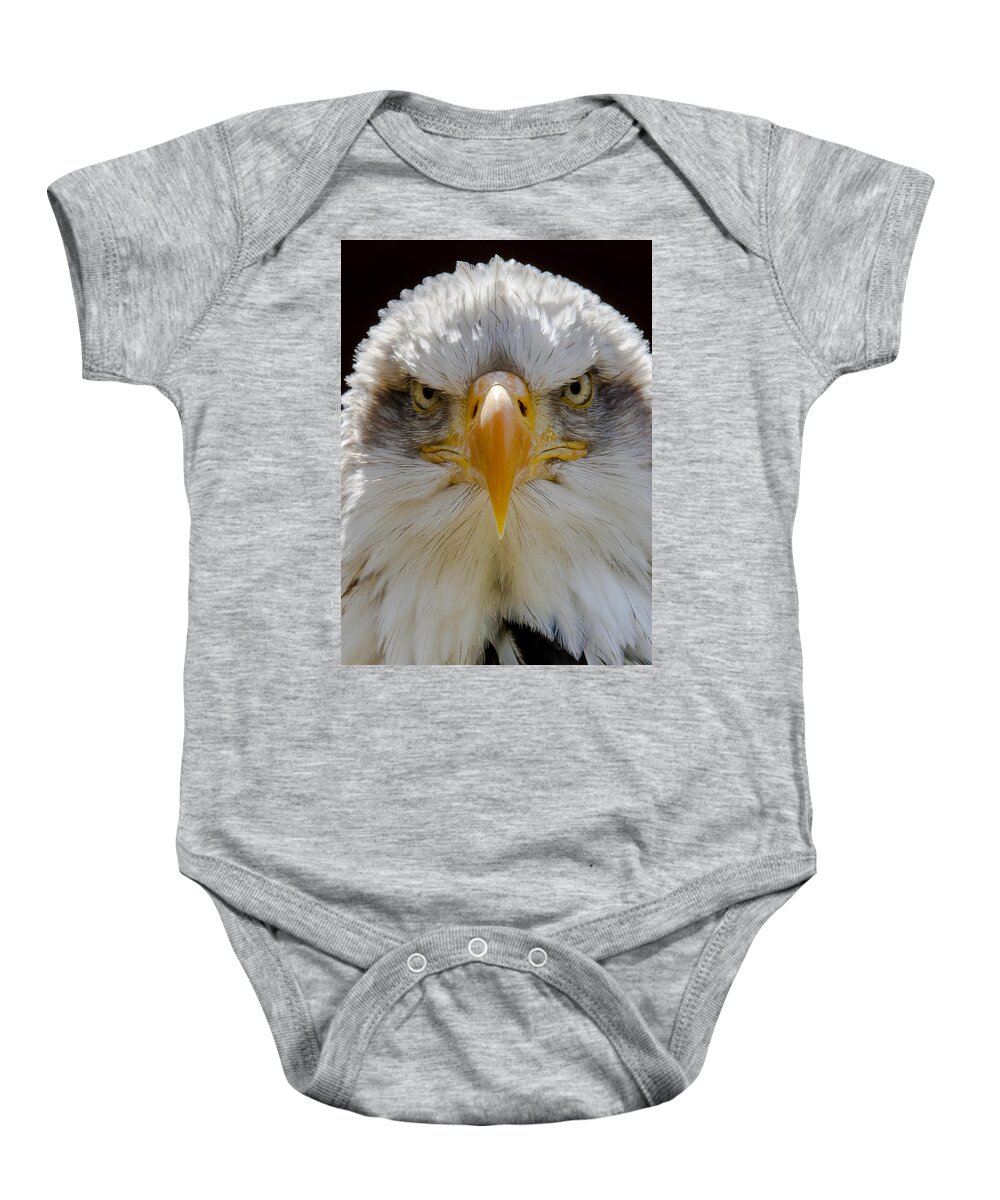 North American Bald Eagle Baby Onesie featuring the photograph North American bald eagle by Andy Myatt