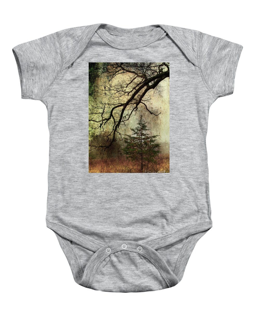 Pine Tree Baby Onesie featuring the photograph November Mood by Michael Eingle