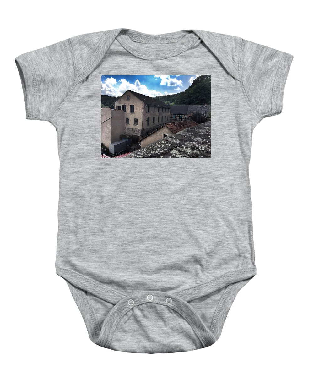 Old Baby Onesie featuring the photograph Old factory by Eva-Maria Di Bella