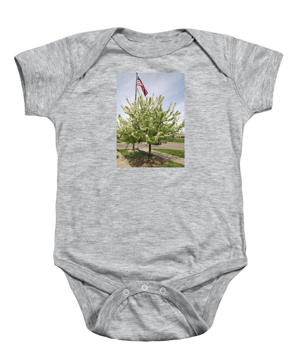Photography Baby Onesie featuring the photograph Old Glory by Glenda Crigger