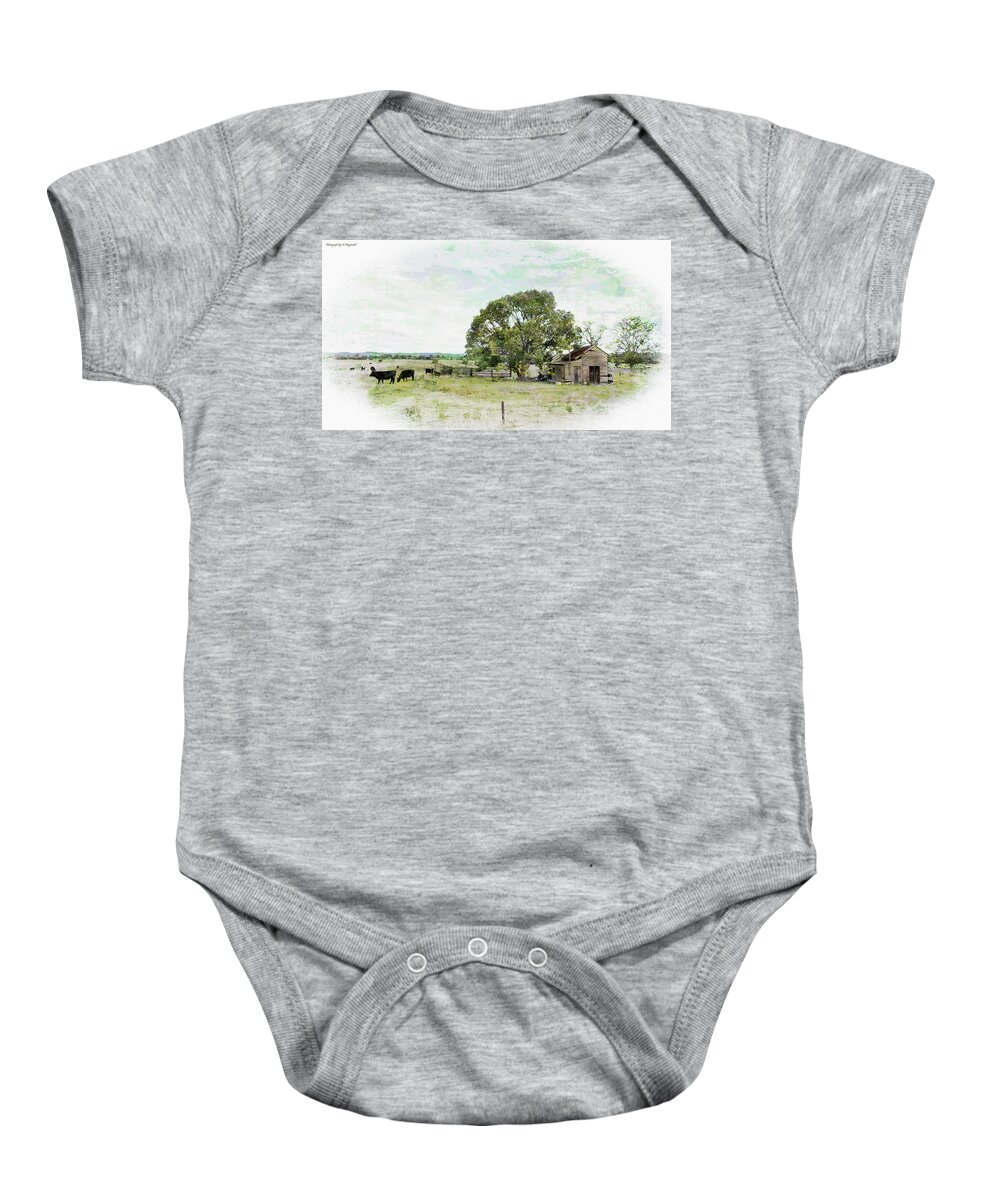 Landscape Photography Baby Onesie featuring the photograph Old Times 6661 by Kevin Chippindall