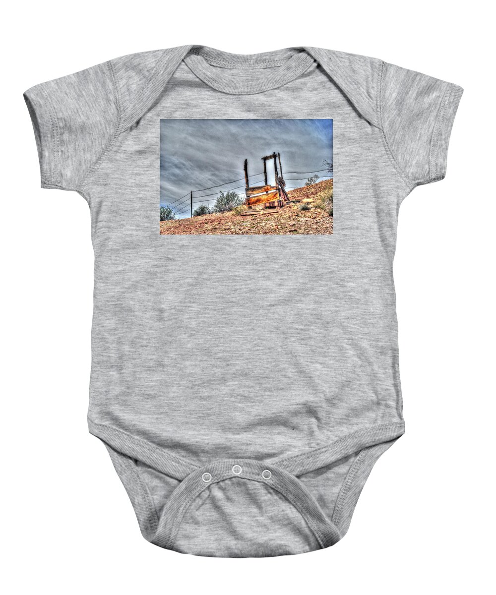  Baby Onesie featuring the photograph On The Farm by John Johnson
