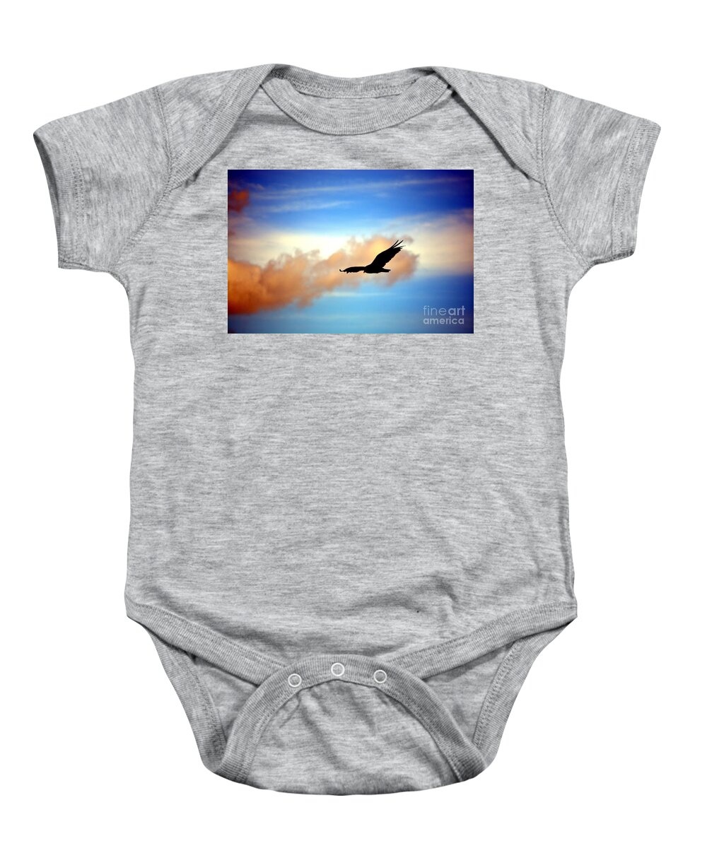 Vulture Baby Onesie featuring the photograph On the Prowl by Dani McEvoy