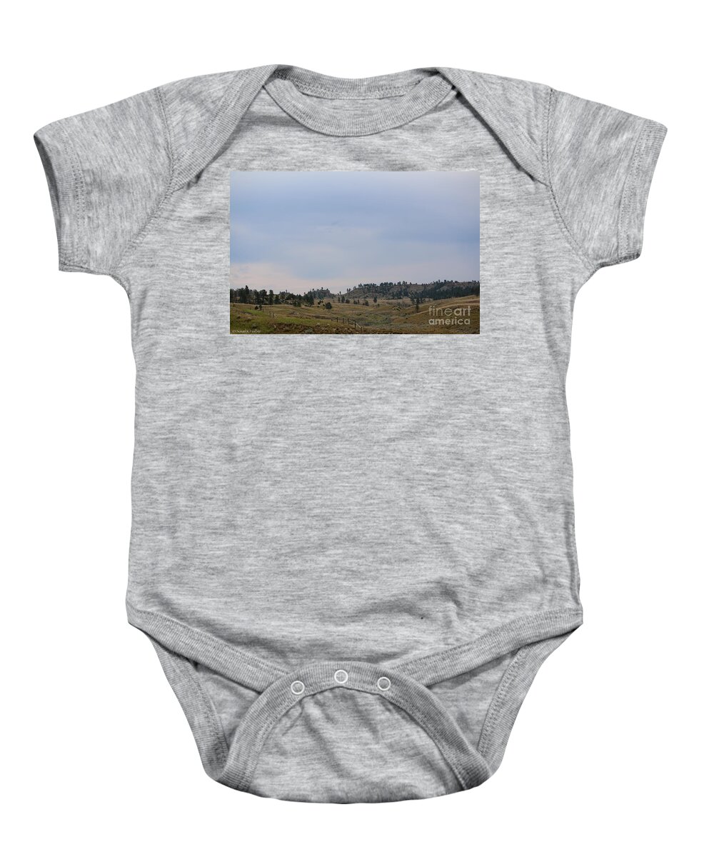 Montana Baby Onesie featuring the photograph Open Range Montana by Susan Herber