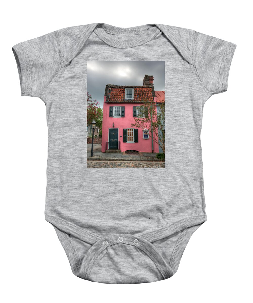 Pink House Baby Onesie featuring the photograph Opened 1712 by Dale Powell