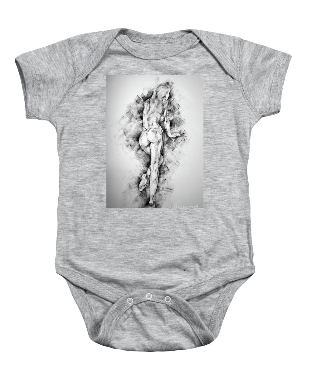 Erotic Baby Onesie featuring the drawing Page 34 by Dimitar Hristov