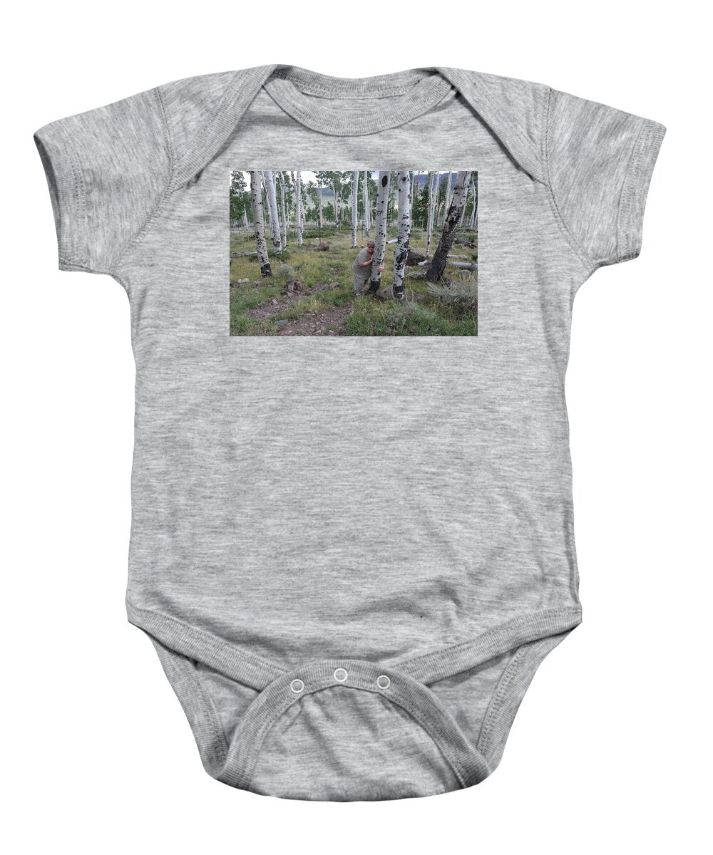  Baby Onesie featuring the photograph Pando by Carl Wilkerson