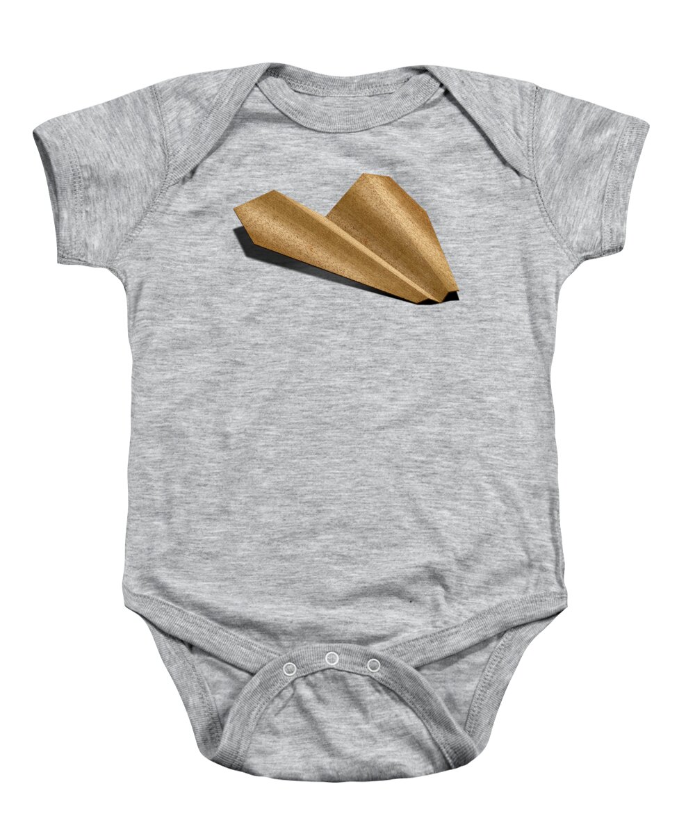 Aircraft Baby Onesie featuring the photograph Paper Airplanes of Wood 6 by YoPedro