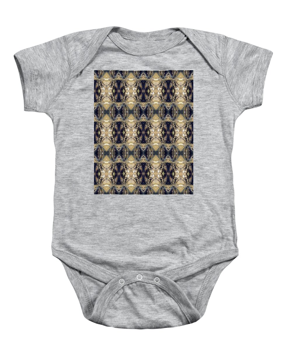 Decor Baby Onesie featuring the digital art Patch Graphic series #1418 by Scott S Baker