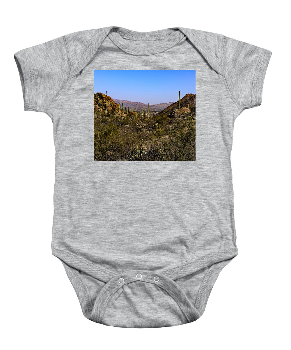 Gate’s Pass Baby Onesie featuring the photograph Picture Rocks 24 by Mark Myhaver