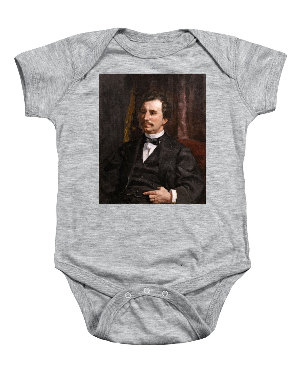 Pierre-auguste Renoir Baby Onesie featuring the painting Portrait of Colonel Howard Jenks by Pierre-Auguste Renoir