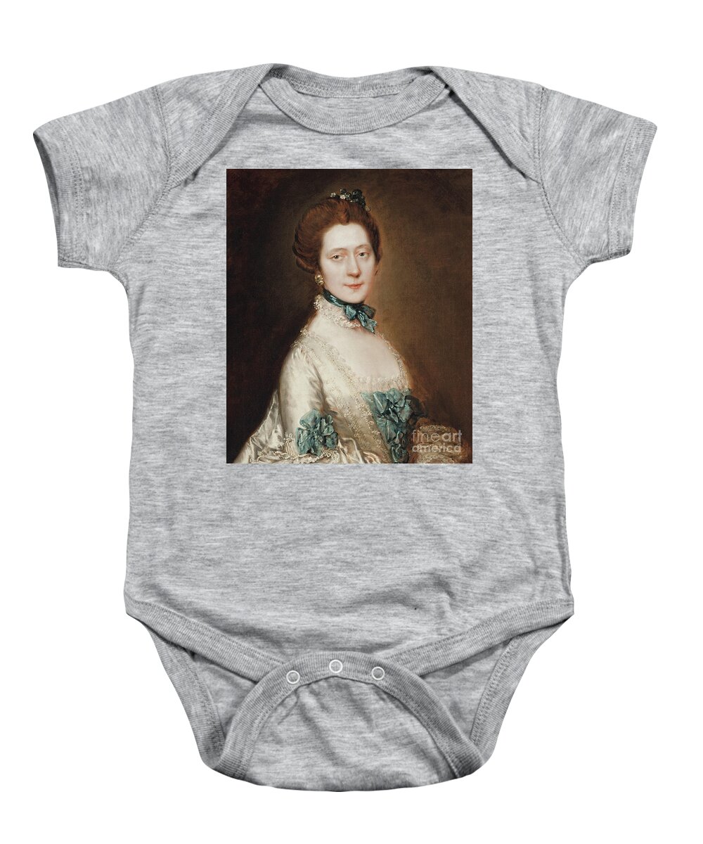Reynolds Baby Onesie featuring the painting Portrait of Lady Anne Furye by Thomas Gainsborough