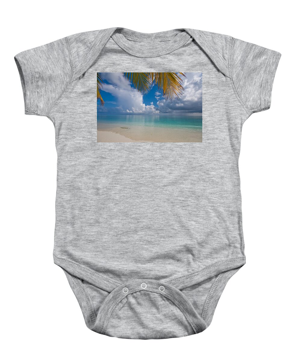 Maldives Baby Onesie featuring the photograph Postcard Perfection by Jenny Rainbow