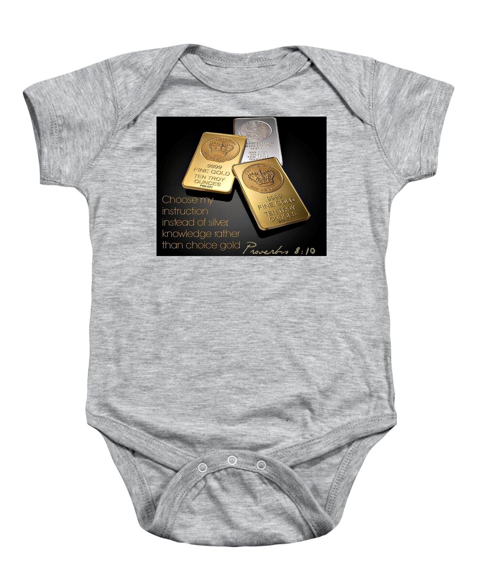  Baby Onesie featuring the photograph Proverbs120 by David Norman