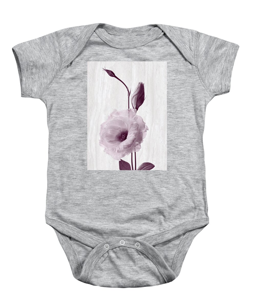 Lisianthus Flowers Baby Onesie featuring the photograph Radiating Joy by Leda Robertson