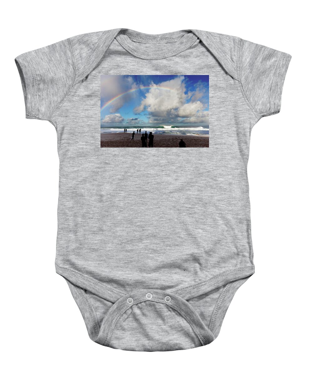 Rainbows Baby Onesie featuring the photograph Rainbow Silhouettes by Sean Davey