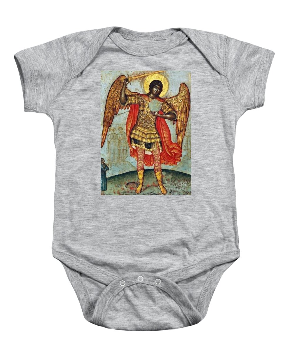 Red Baby Onesie featuring the painting Red by Matteo TOTARO