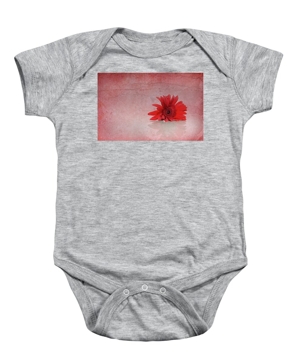 Flower Baby Onesie featuring the photograph Red Scent by Elvira Pinkhas